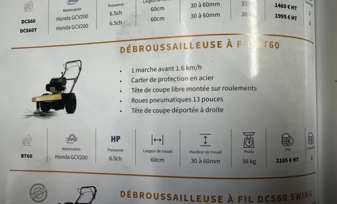 MJG MOTOCULTURE vous propose a la vente une gamme de tondeuse débroussailleuse a cernex, Annecy, MJG Motoculture