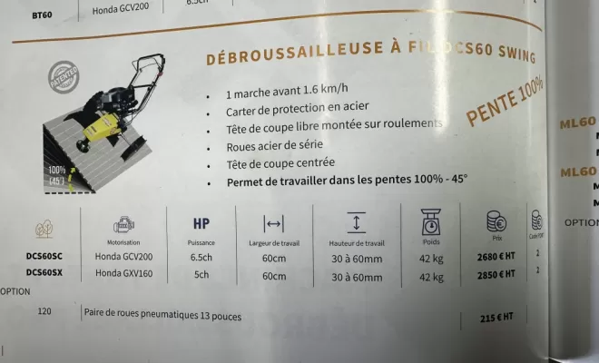 MJG MOTOCULTURE vous propose a la vente une gamme de tondeuse débroussailleuse a cernex, Annecy, MJG Motoculture